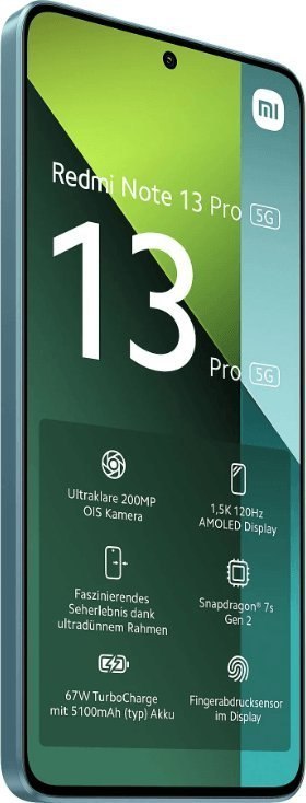 Smartphone XIAOMI Redmi Note 13 Pro 5G 8/256 GB Niebieski 256 GB Niebieski 50817 Smartphone XIAOMI Redmi Note 13 Pro 5G 8/256 GB Niebieski 256 GB Niebieski 50817