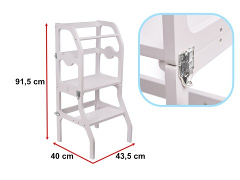 Kitchen helper 2w1 pomocnik kuchenny + stolik biały