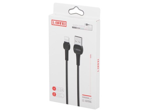 L-BRNO Kabel szybkie ładowanie Lightning czarny L-BRNO Kabel szybkie ładowanie Lightning czarny
