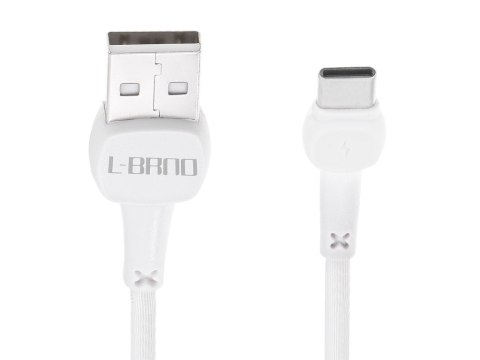 L-BRNO Kabel szybkie ładowanie type-c biały L-BRNO Kabel szybkie ładowanie type-c biały