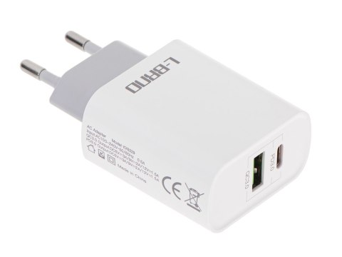 L-BRNO Ładowarka sieciowa szybkie ładowanie 18W + kabel type-c