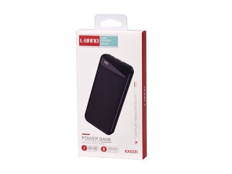 L-BRNO Power Bank PowerBank 10000mAh 2USB czarny L-BRNO Power Bank PowerBank 10000mAh 2USB czarny