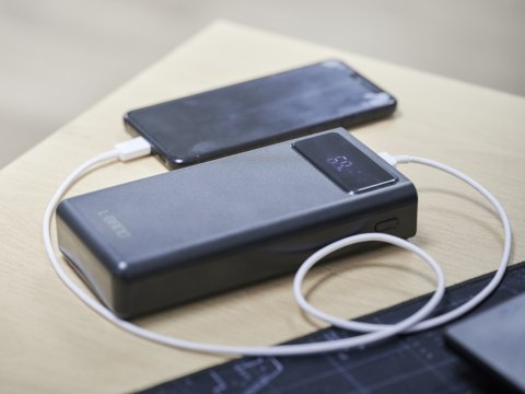 L-BRNO Power Bank PowerBank 30000mAh z ekranem LED czarny