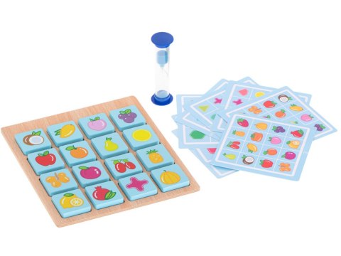 Puzzle drewniane gra planszowa memory owoce i kształty Puzzle drewniane gra planszowa memory owoce i kształty