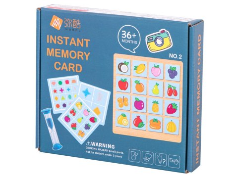 Puzzle drewniane gra planszowa memory owoce i kształty Puzzle drewniane gra planszowa memory owoce i kształty