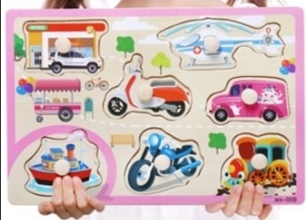 Puzzle drewniane układanka środki transportu helikopter Puzzle drewniane układanka środki transportu helikopter
