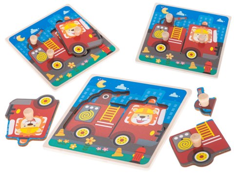 Puzzle drewniane układanka straż pożarna Puzzle drewniane układanka straż pożarna