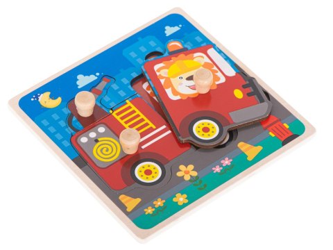 Puzzle drewniane układanka straż pożarna Puzzle drewniane układanka straż pożarna