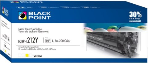 Kaseta z tonerem BLACK POINT LCBPH212Y Zamiennik HP CF212A LCBPH212Y Kaseta z tonerem BLACK POINT LCBPH212Y Zamiennik HP CF212A LCBPH212Y