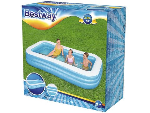 BESTWAY 54009 Basen dmuchany ogrodowy duży rodzinny 305x183x56 BESTWAY 54009 Basen dmuchany ogrodowy duży rodzinny 305x183x56