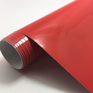 Folia odcinek połysk czerwona 1,52x0,1m