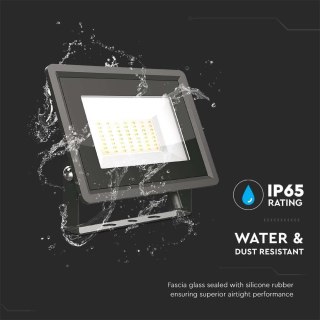 50W Naświetlacz LED, Seria: F-Class, Barwa:4000K, Obudowa: Czarna, VTAC, SKU 6750