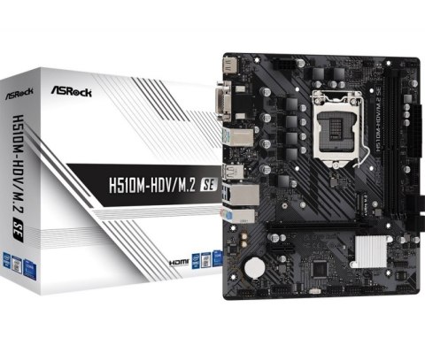 Płyta główna ASROCK H510M-HDV/M.2 SE LGA1200 MICRO ATX Płyta główna ASROCK H510M-HDV/M.2 SE LGA1200 MICRO ATX