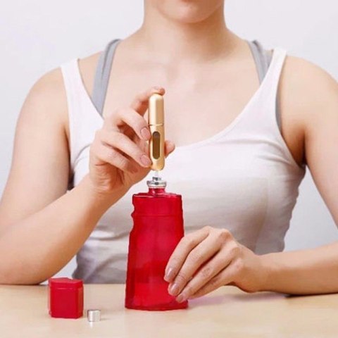 Atomizer podróżny do perfum 5ml dozownik czarny Atomizer podróżny do perfum 5ml dozownik czarny