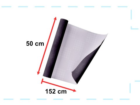 Folia odcinek metalic szczotkowana czarna 1,52x0,5m