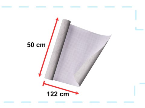 Folia odcinek samoprzylepna okleina tapeta niebiesko-szary cement 1,22x0,5m