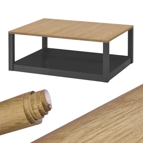 Folia rolka samoprzylepna okleina tapeta tajski dąb tekowy 1,22x50m Folia rolka samoprzylepna okleina tapeta tajski dąb tekowy 1,22x50m