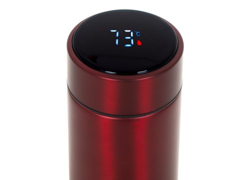 Kubek termiczny termos smart LED 500ml bordowy Kubek termiczny termos smart LED 500ml bordowy