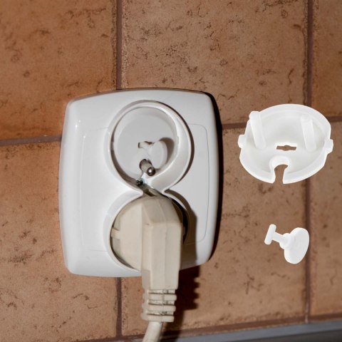 Zabezpieczenie na gniazdko elektryczne z uziemieniem 1szt. Zabezpieczenie na gniazdko elektryczne z uziemieniem 1szt.