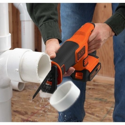 Black & Decker BDCR18N-XJ piła szablasta 3000 spm Czarny, Pomarańczowy Black & Decker BDCR18N-XJ piła szablasta 3000 spm Czarny, Pomarańczowy