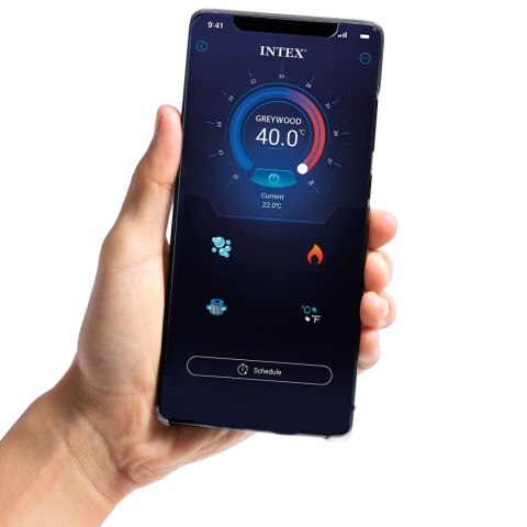 Dmuchane ogrodowe spa hydromasaż 4 os. 196x71 cm WIFI akcesoria premium