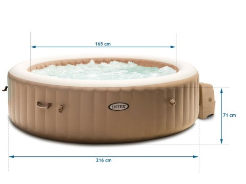 Dmuchane ogrodowe spa hydromasaż 6 os. 216x71 cm akcesoria premium komfort