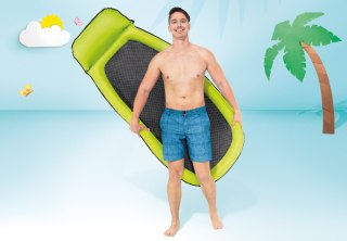MATERAC PLAŻOWY Z SIATECZKĄ DO PŁYWANIA CHŁODZĄCY ZIELONY 58836 INTEX