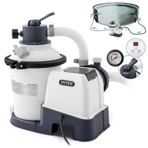 Pompa piaskowa filtrująca do basenu 10 500 L/h INTEX 26648 Pompa piaskowa filtrująca do basenu 10 500 L/h INTEX 26648