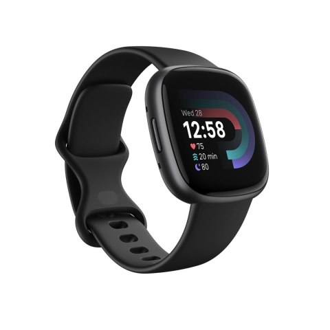 Smart watch Fitbit versa 4, graphite body with black silicone strap Smart watch Fitbit versa 4, graphite body with black silicone strap