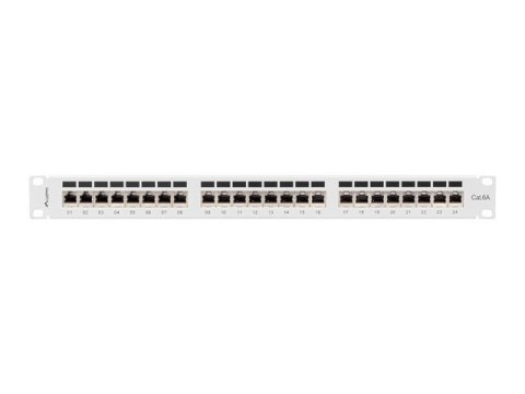 LANBERG PATCH PANEL 24 PORT 1U 19" KAT.6A FTP SZARY PPSA-1024-S LANBERG PATCH PANEL 24 PORT 1U 19" KAT.6A FTP SZARY PPSA-1024-S