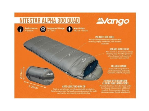 ŚPIWÓR VANGO NITESTAR ALPHA 300 QUAD