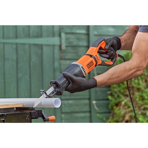 Black&Decker BES301-QS piła szablasta 2800spm 750W (1798340) Czarny, Pomarańczowy Black&Decker BES301-QS piła szablasta 2800spm 750W (1798340) Czarny, Pomarańczowy