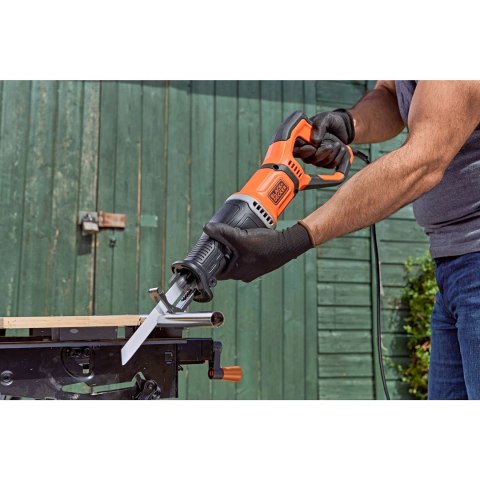Black&Decker BES301-QS piła szablasta 2800spm 750W (1798340) Czarny, Pomarańczowy Black&Decker BES301-QS piła szablasta 2800spm 750W (1798340) Czarny, Pomarańczowy