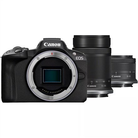 Aparat Canon EOS R50 + 18-45mm + 55-210mm