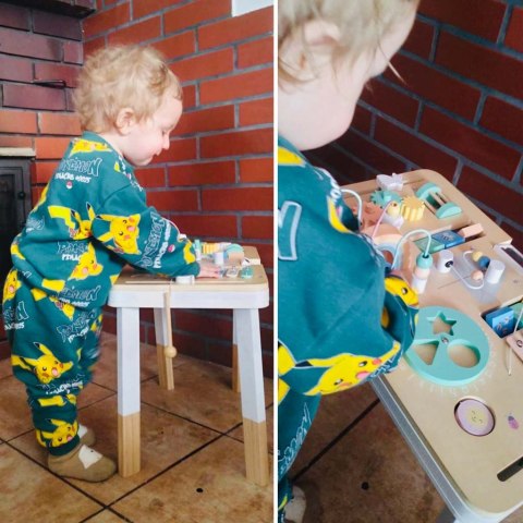 Lulilo Stolik manipulacyjny montessori kolorowy