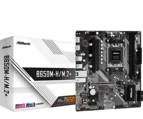 Płyta główna ASROCK B650M-H/M.2+ AM5 ATX Płyta główna ASROCK B650M-H/M.2+ AM5 ATX