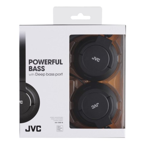 Słuchawki Na uszy JVC HA-S180-B Czarny (1.2m /3.5 mm (pozłacany) wtyk/Czarny) Słuchawki Na uszy JVC HA-S180-B Czarny (1.2m /3.5 mm (pozłacany) wtyk/Czarny)
