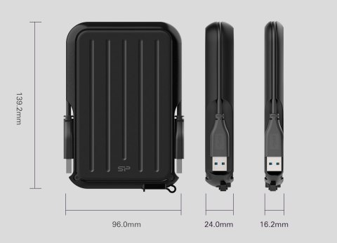 Dysk zewnętrzny HDD Silicon Power Armor A66 (2TB; 2,5"; USB 3.2; Yellow; SP020TBPHD66SS3Y) Dysk zewnętrzny HDD Silicon Power Armor A66 (2TB; 2,5"; USB 3.2; Yellow; SP020TBPHD66SS3Y)