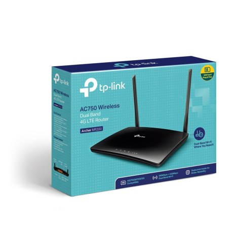 Router TP-LINK Archer MR200 (3G/4G/LTE SIM; 2,4 GHz, 5 GHz) Router TP-LINK Archer MR200 (3G/4G/LTE SIM; 2,4 GHz, 5 GHz)