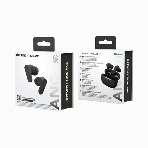 Defunc True Anc Earbuds, In-Ear, Wireless, Black Defunc True Anc Earbuds, In-Ear, Wireless, Black