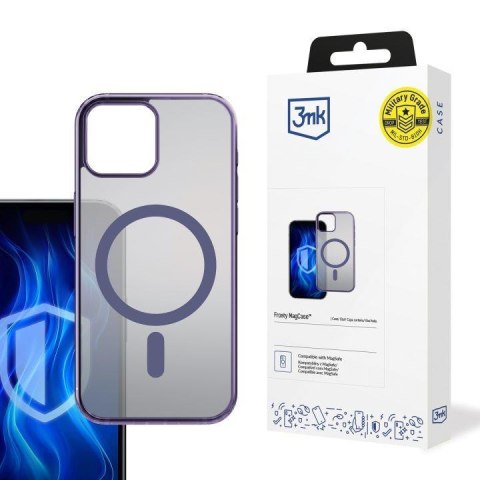 Etui na Apple iPhone 13 - 3mk Frosty MagCase Purple Etui na Apple iPhone 13 - 3mk Frosty MagCase Purple