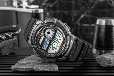 Zegarek Męski CASIO AE-1000W-1BVDF Zegarek Męski CASIO AE-1000W-1BVDF