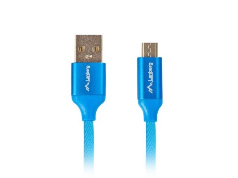 Kabel Lanberg Premium CA-USBM-20CU-0010-BL (USB 2.0 - Micro USB typu B ; 1m; kolor niebieski) Kabel Lanberg Premium CA-USBM-20CU-0010-BL (USB 2.0 - Micro USB typu B ; 1m; kolor niebieski)