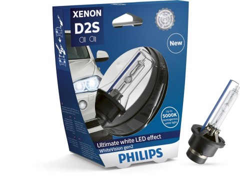 Philips WhiteVision Xenon gen2 85122WHV2S1 Xenon-Fahrzeugscheinwerferlampe Philips WhiteVision Xenon gen2 85122WHV2S1 Xenon-Fahrzeugscheinwerferlampe
