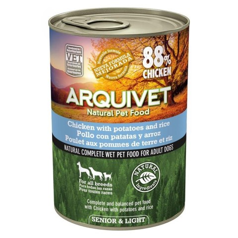 ARQUIVET Mokra karma dla psów SENIOR & LIGHT 12x400g ARQUIVET Mokra karma dla psów SENIOR & LIGHT 12x400g