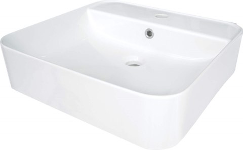 Umywalka ceramiczna nablatowa/ścienna z miejscem na baterię Umywalka ceramiczna nablatowa/ścienna z miejscem na baterię