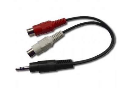 GEMBIRD CCA-406 0.2m /s1x MiniJack 3.5 mm (wtyk) 2x RCA (Chinch) GEMBIRD CCA-406 0.2m /s1x MiniJack 3.5 mm (wtyk) 2x RCA (Chinch)