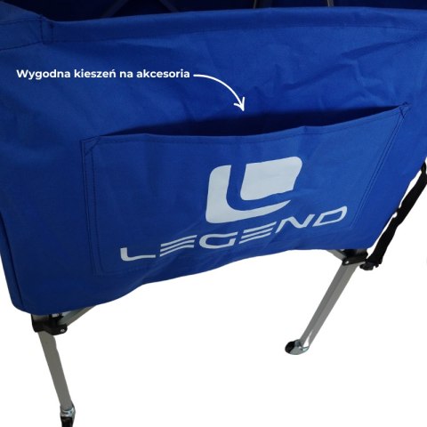 Wózek na piłki aluminiowy kosz składany Parasol Legend
