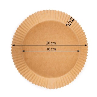 PAPIER DO PIECZENIA W FRYTKOWNICY 16 CM BERDSEN - 80 SZT