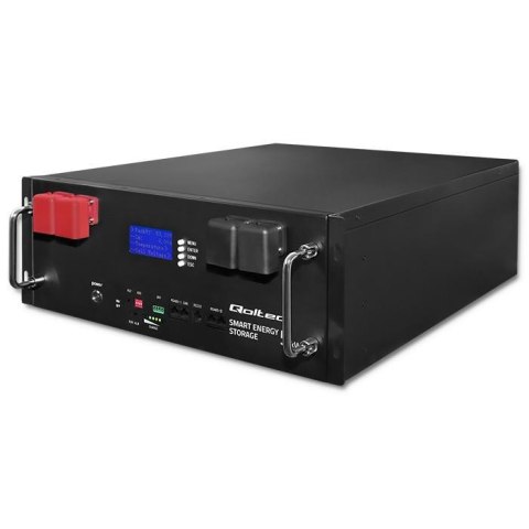 Magazyn energii Qoltec LiFePO4 do RACK | 5.12kWh | 51.2V | 100Ah | BMS | LCD Magazyn energii Qoltec LiFePO4 do RACK | 5.12kWh | 51.2V | 100Ah | BMS | LCD